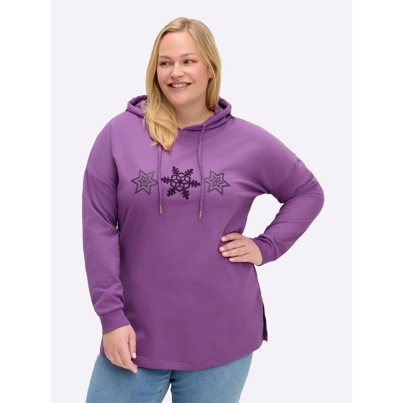 SHEEGO Mikina fialová / baklažánová / tmavofialová 67164198