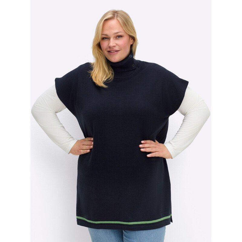 SHEEGO Sveter námornícka modrá / zelená 67164223