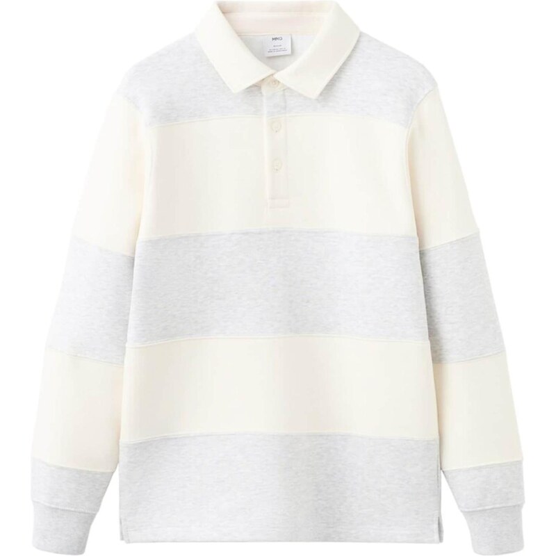 MANGO MAN Mikina Bolar nebielená / svetlosivá 67164248