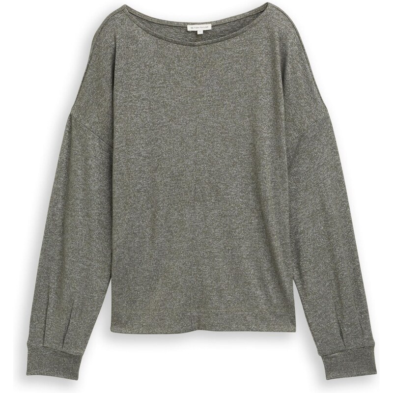 TOM TAILOR Tričko sivá / olivová 67164364