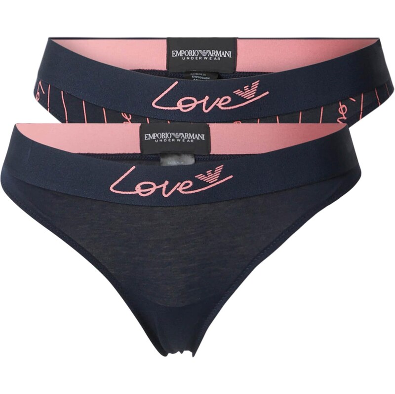 Emporio Armani Tangá námornícka modrá / ružová 67164445