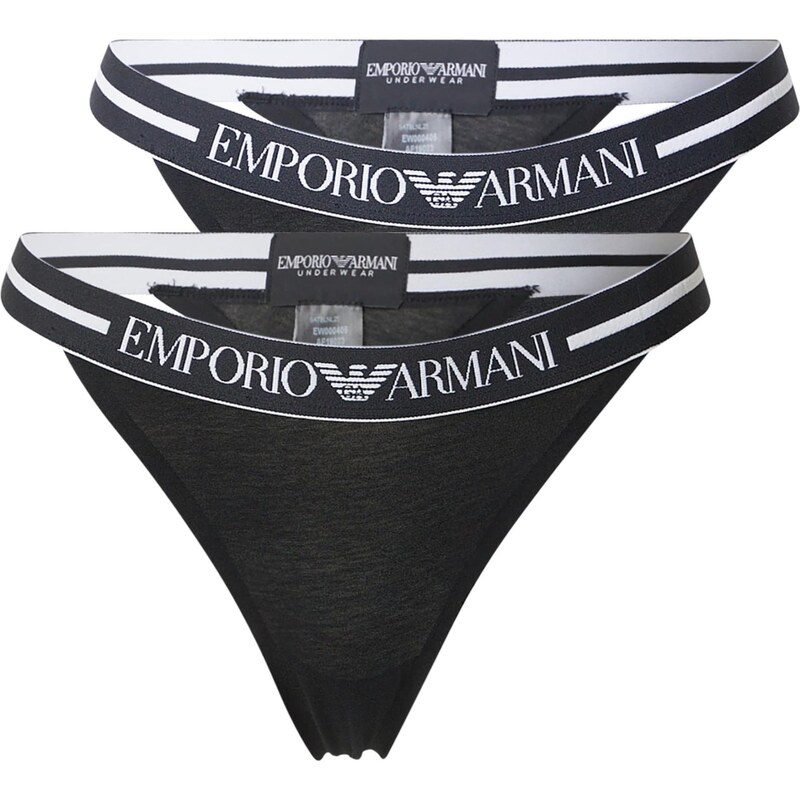 Emporio Armani Tangá čierna / biela 67164444
