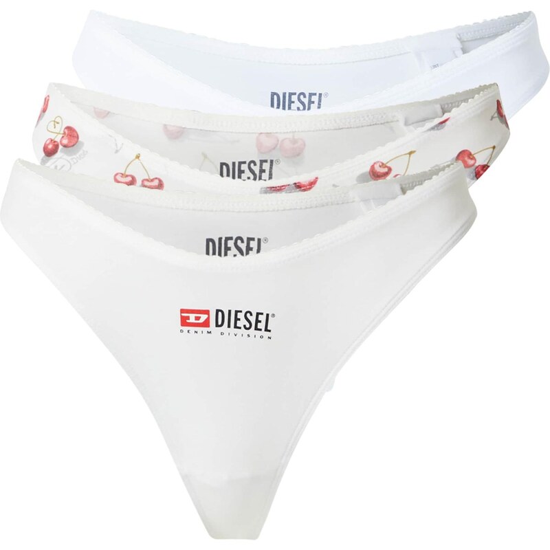 DIESEL Tangá krvavo červená / čierna / biela / šedobiela 67164469