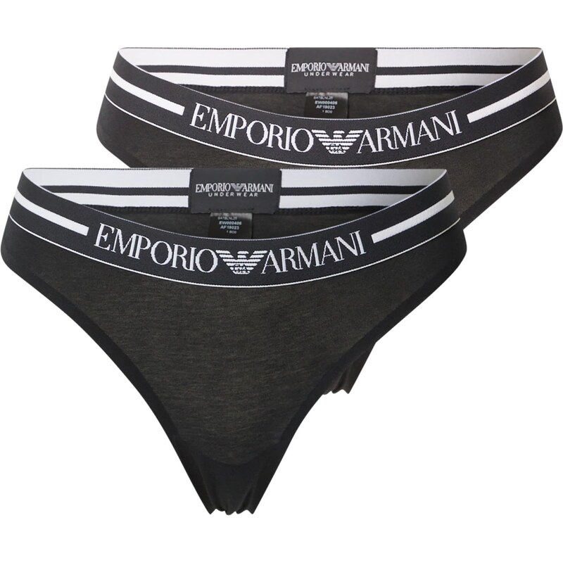 Emporio Armani Tangá čierna / biela 67164461