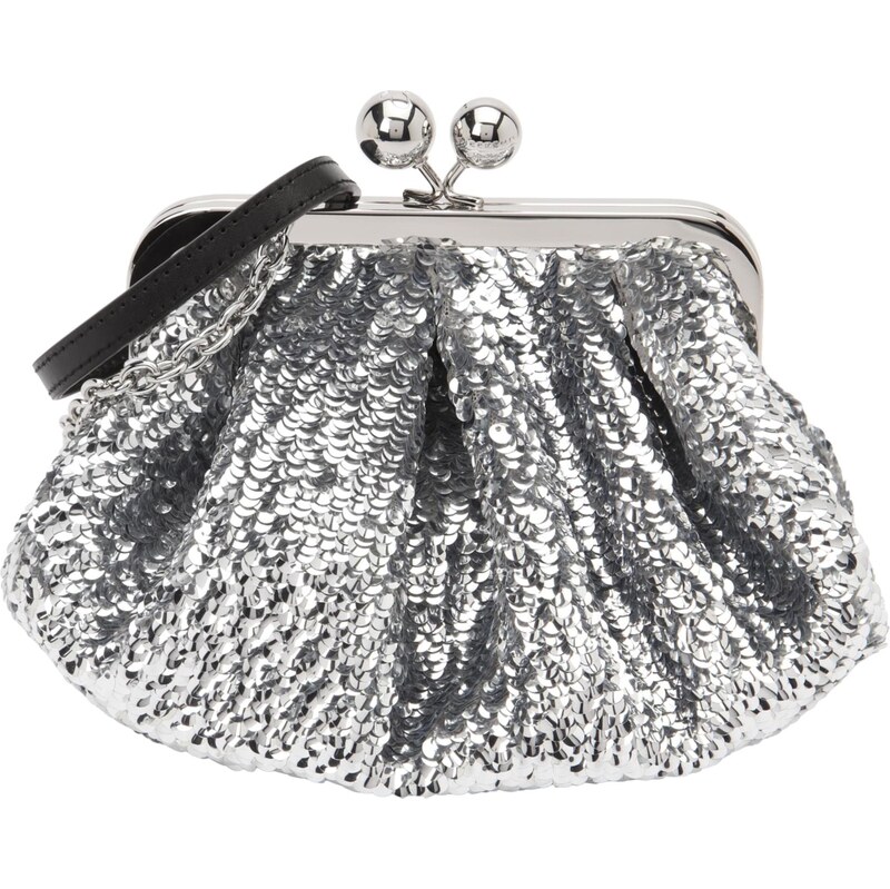 Weekend Max Mara Listová kabelka KATARGA strieborná 67164490