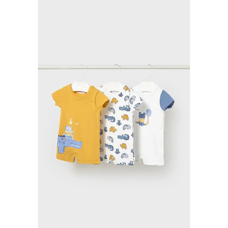 Detské dupačky Mayoral Newborn 3-pak 67161226