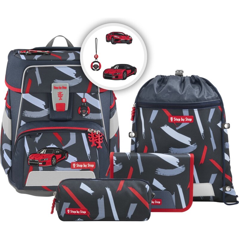 Step by Step školská aktovka SPACE pre prvákov – 5-dielny set – Sports 67280862