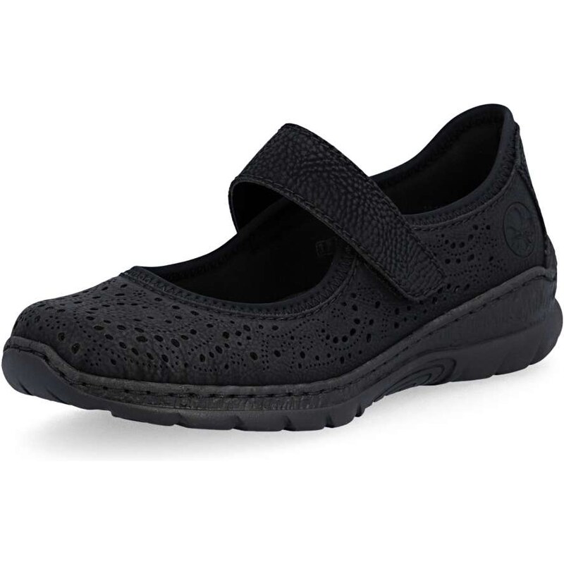 Dámske baleríny RIEKER N4299-00 čierna S6 67164727