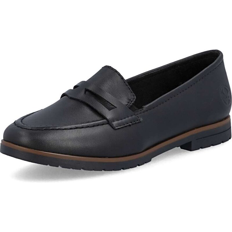 Dámske mokasíny RIEKER 45300-02 čierna S6 67164734