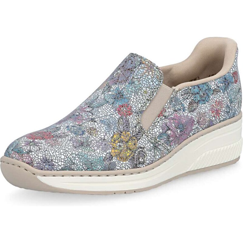 Dámske mokasíny RIEKER 48761-91 modrá S6 67164738