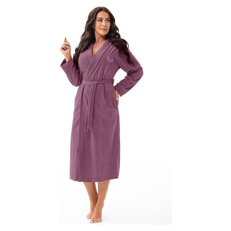 Dorota Froté dámsky župan Hannah II dlhý slivkový 67327067