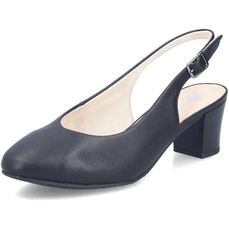 Dámske lodičky RIEKER 44651-00 čierna S6 67165071