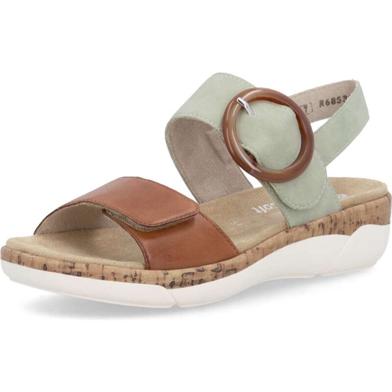 RIEKER Dámske sandále REMONTE R6853-24 hnedá S6 67165098