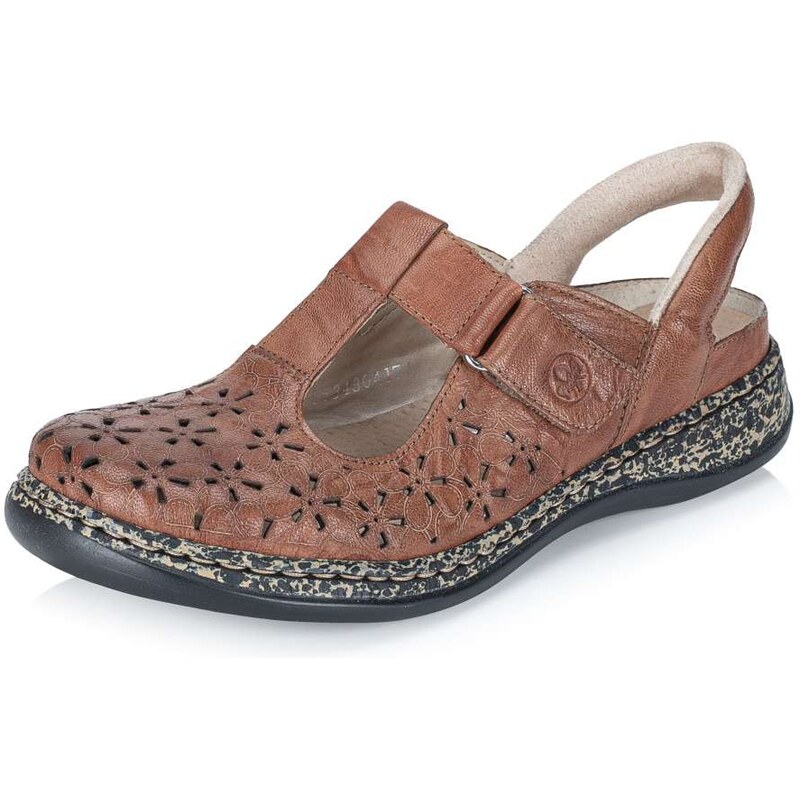 Dámske sandále RIEKER 46397-22 hnedá S6 67165100