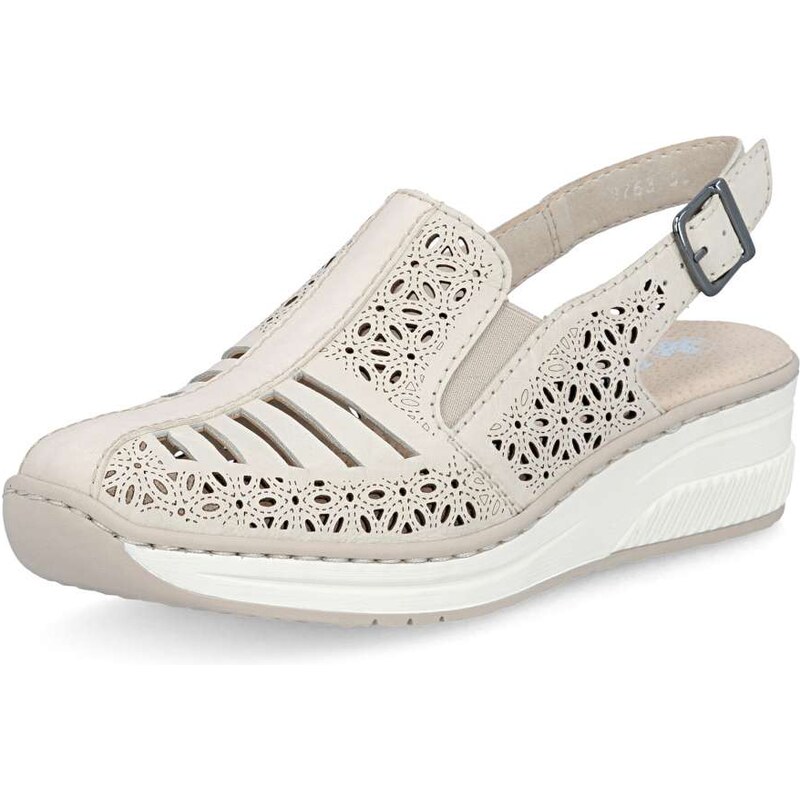 Dámske sandále RIEKER 48763-60 béžová S6 67165101