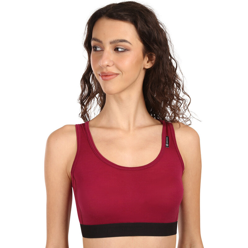 Dámska podprsenka Sensor Active merino červená (17200025) 66882003