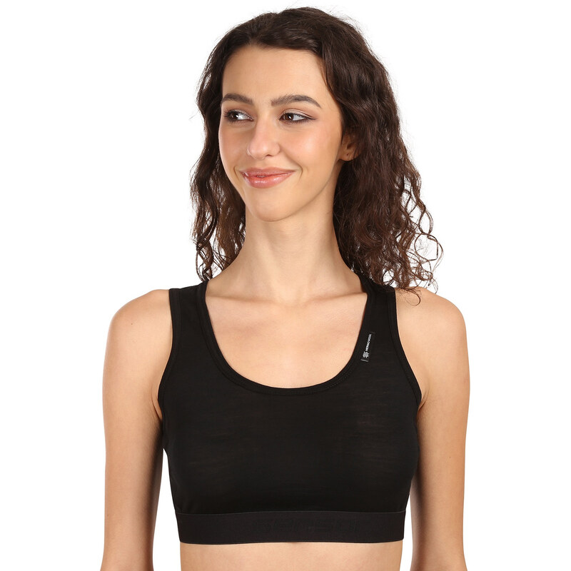 Dámska podprsenka Sensor Active merino čierna (17200024) 66882004