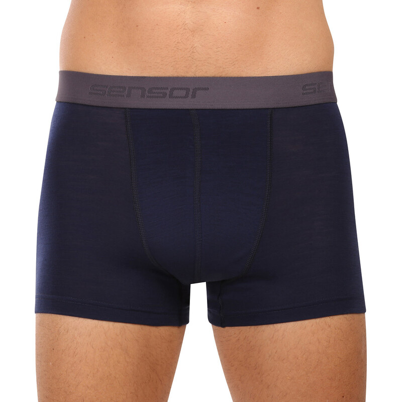 Pánske boxerky Sensor Active merino modré (25200027) 66882005