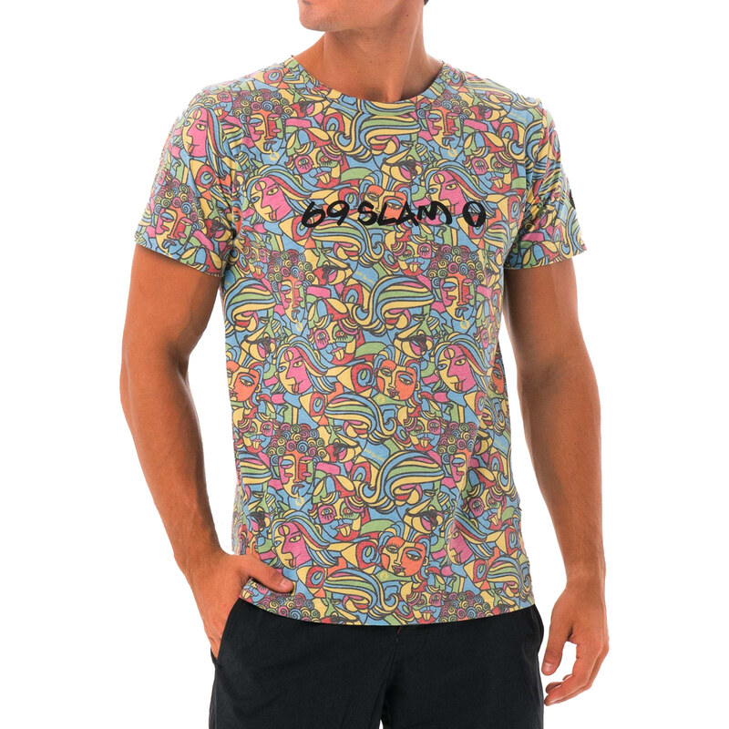 Pánske tričko 69SLAM CUBISM MOCK (MTXCOK-YL) 66643973