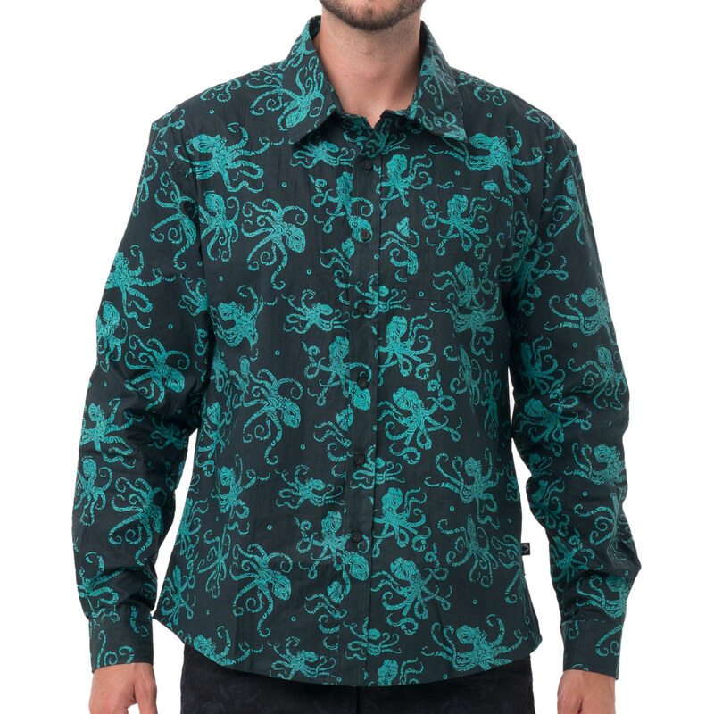 Pánska košile 69SLAM ETHNIC OCTO LONG (MSLOCT-GR) 66909022