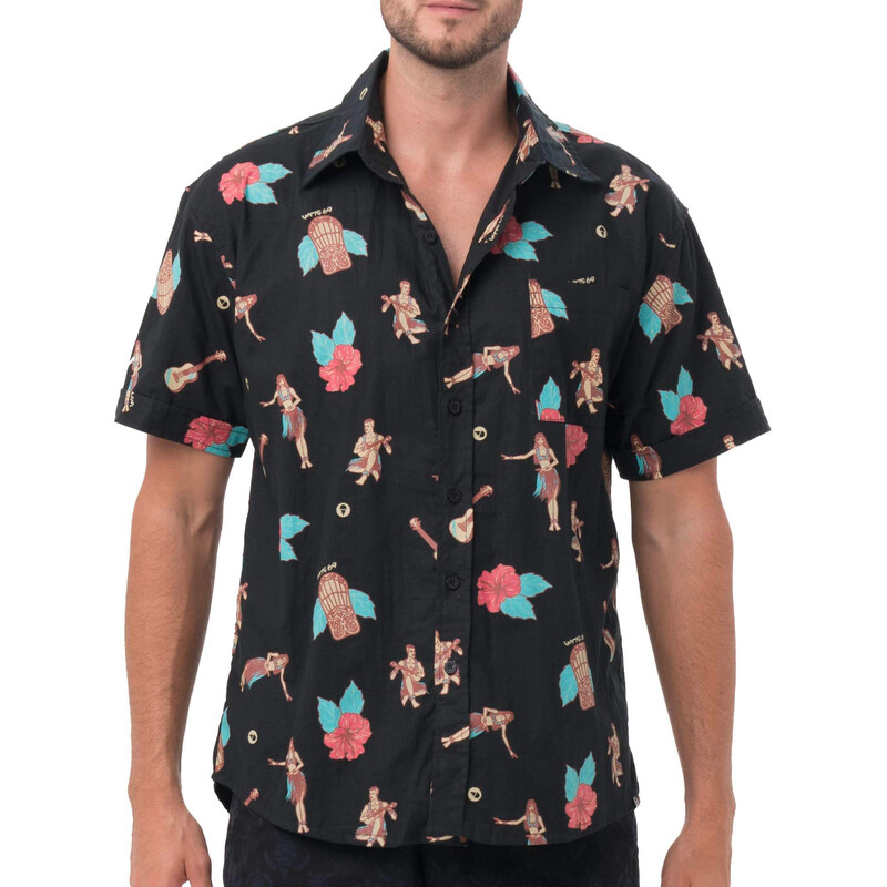 Pánska košile 69SLAM HAWAIIAN NIGHT (MSHHWN-BK) 66909028