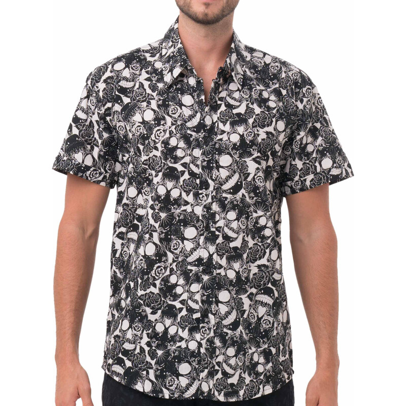 Pánska košile 69SLAM SUGAR CRENE (MFHSCN-BW) 66909031