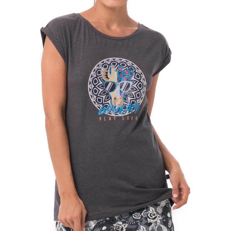 Dámske tričko 69SLAM MR. GG BLACK MELANGE ELISA (GTKMGG-BC) 67084105