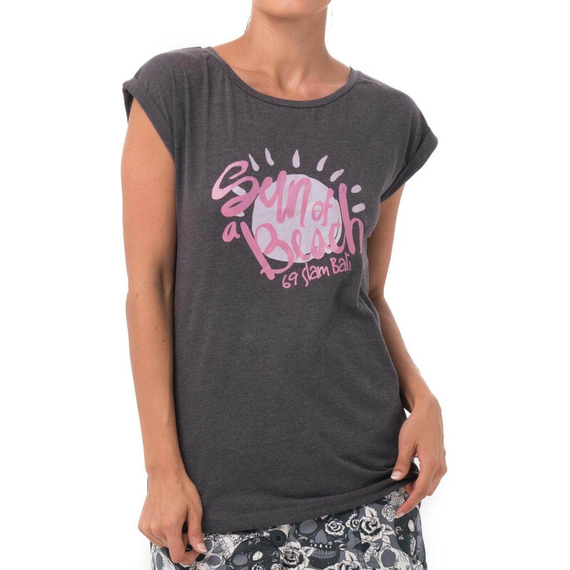 Dámske tričko 69SLAM SUN OF A BEACH BLACK MELANGE ELISA (GTKSOB-BC) 66891030