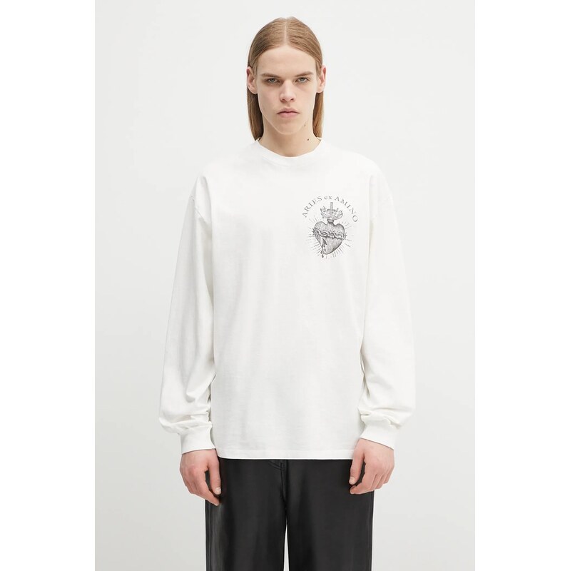 Bavlnené tričko s dlhým rukávom Aries Faded Aries Ex Amino LS Tee 67168115
