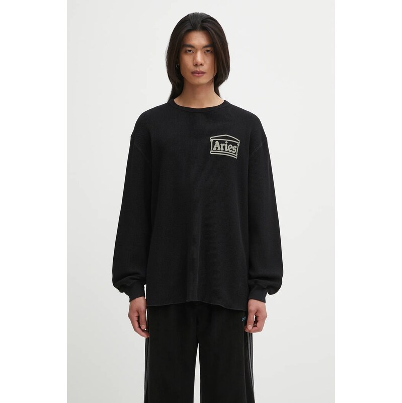 Bavlnené tričko s dlhým rukávom Aries Reversible Temple 67168128