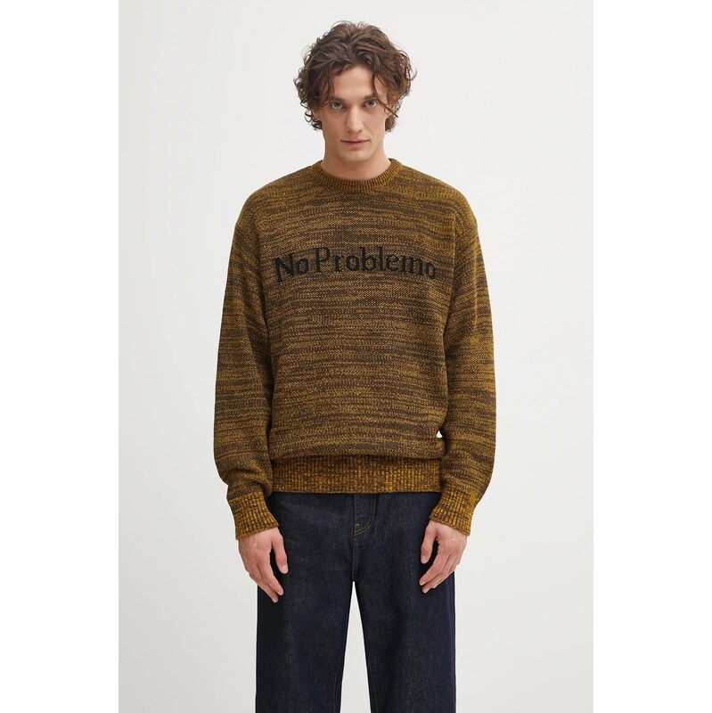 Sveter s prímesou vlny No Problemo Mosca Crew Neck 67244717