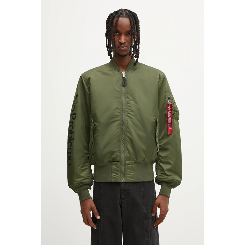 Obojstranná bunda bomber No Problemo Alpha Industries No War MA-1 67244729