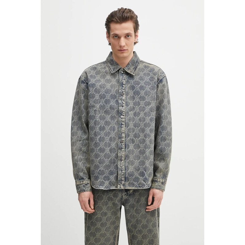 Bavlnená košeľa Daily Paper Shield Laser Denim Shirt 67244795