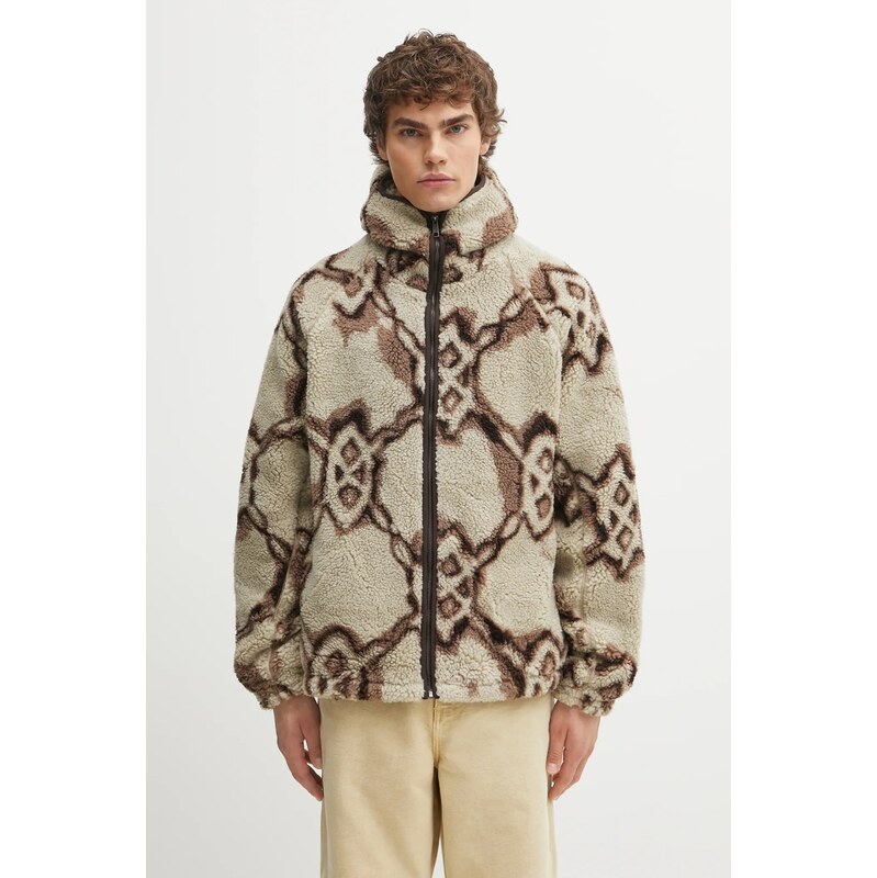 Fleecová mikina Daily Paper Burned Shield Sherpa Hoodie 67244801