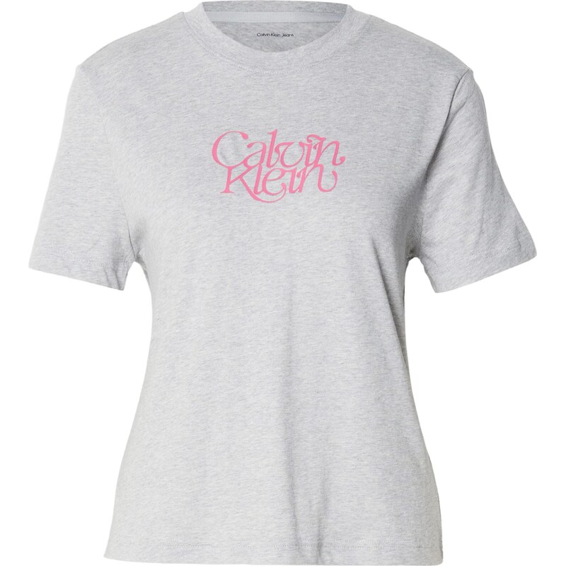 Calvin Klein Jeans Tričko svetlosivá / ružová 65655320