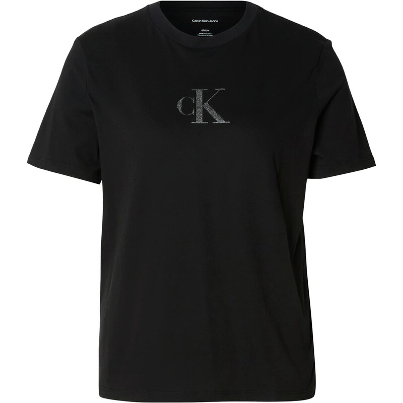 Calvin Klein Jeans Tričko Classic čierna / strieborná 66258354