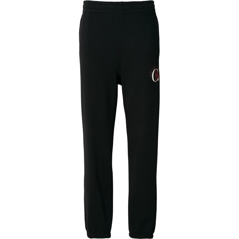 Calvin Klein Jeans Nohavice burgundská / čierna / biela 66571359