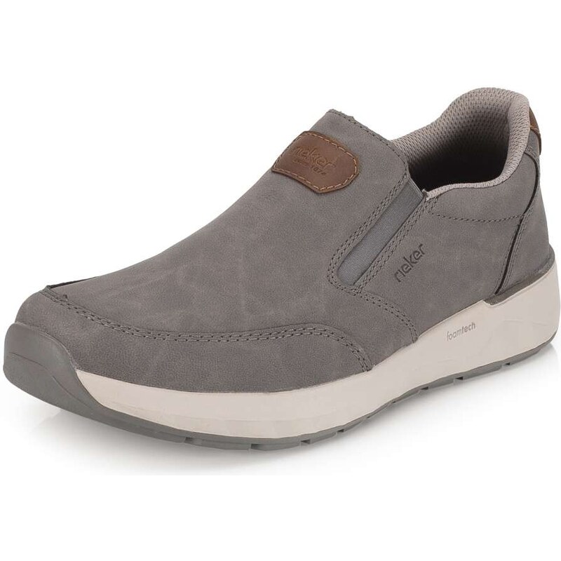 Pánske mokasíny RIEKER 11550-42 sivá S6 67164768