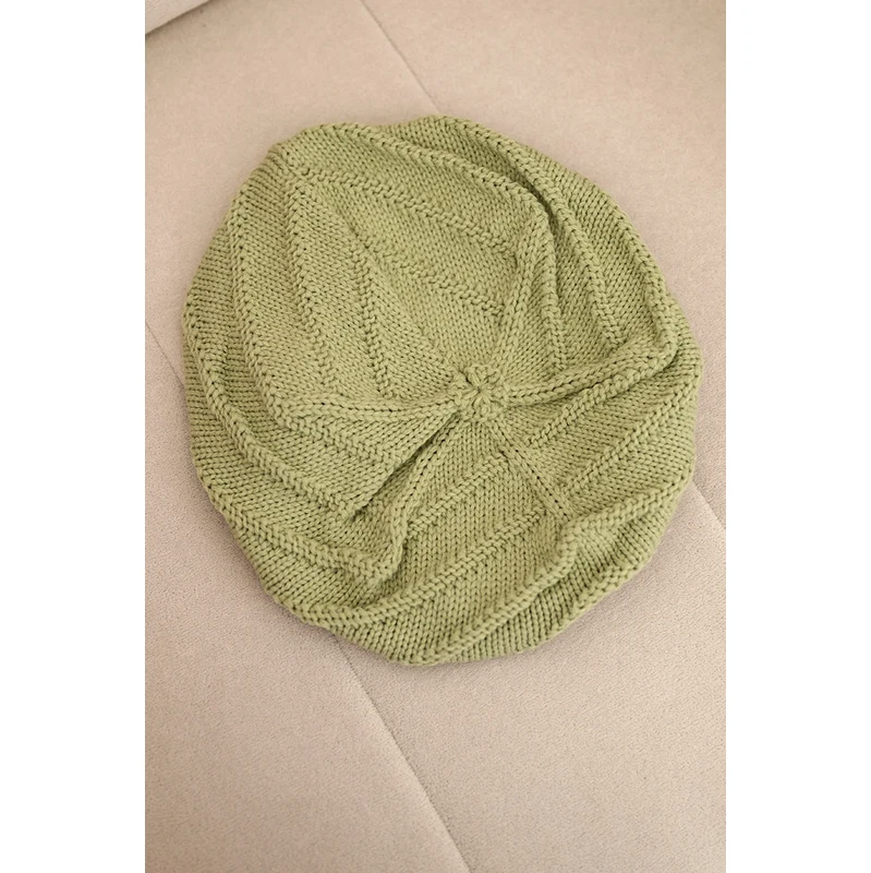 Dámska zimná vlnená čiapka Kesi K378 khaki 67171797