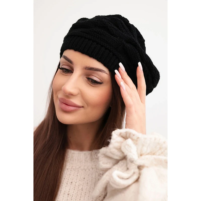 Dámska zimná čiapka Kesi K397 čierna 67171796
