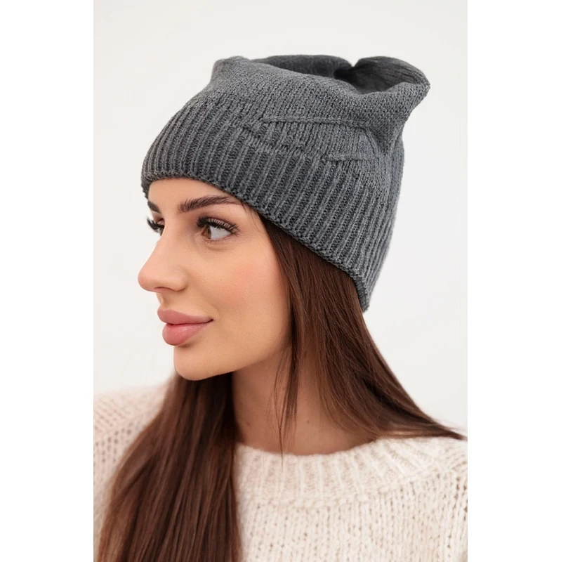 Kesi dámska zimná čiapka s jemným vzorom K379 67171777