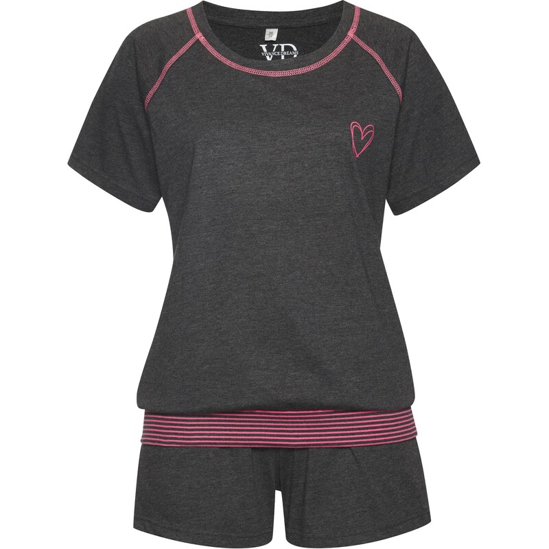 VIVANCE Kraťasy antracitová / ružová 67178225