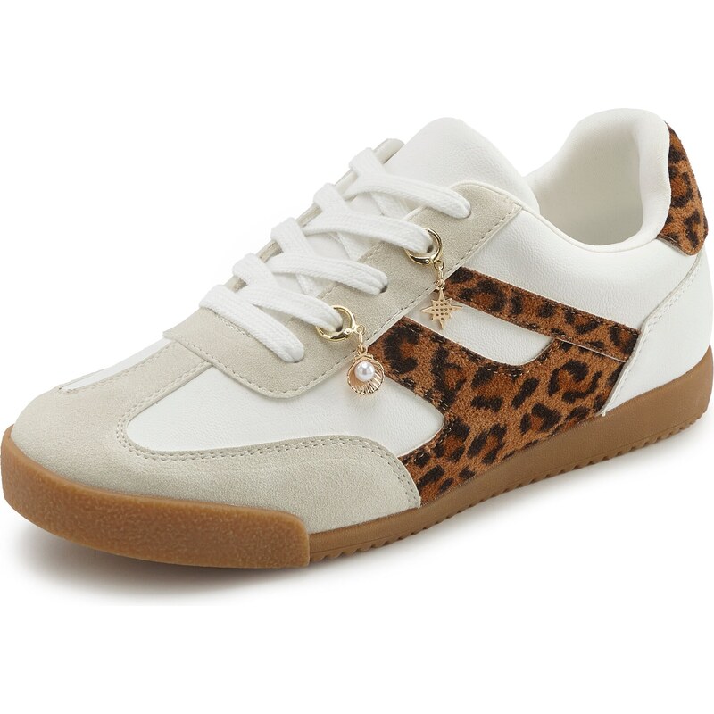 LASCANA Nízke tenisky béžová / hnedá / čierna / biela 67178306