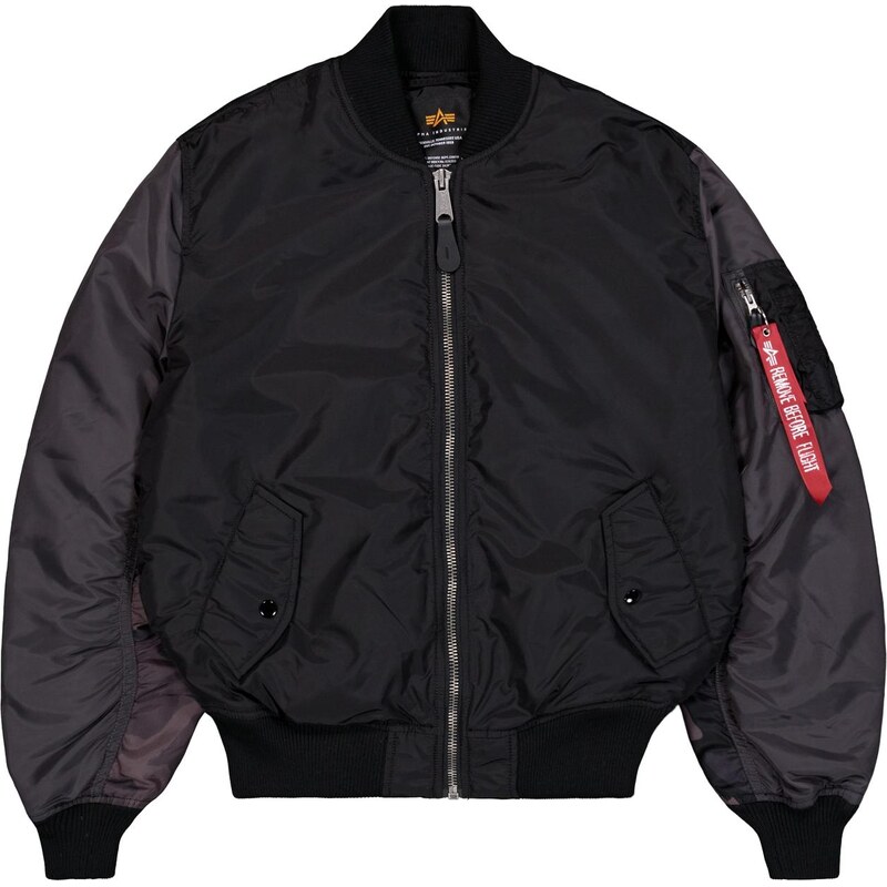 ALPHA INDUSTRIES Prechodná bunda MA-1 sivá / čierna 67178393