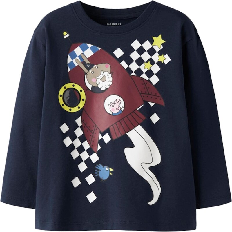 NAME IT Tričko NMMDALLAS námornícka modrá / žltá / bordová / biela 67178407