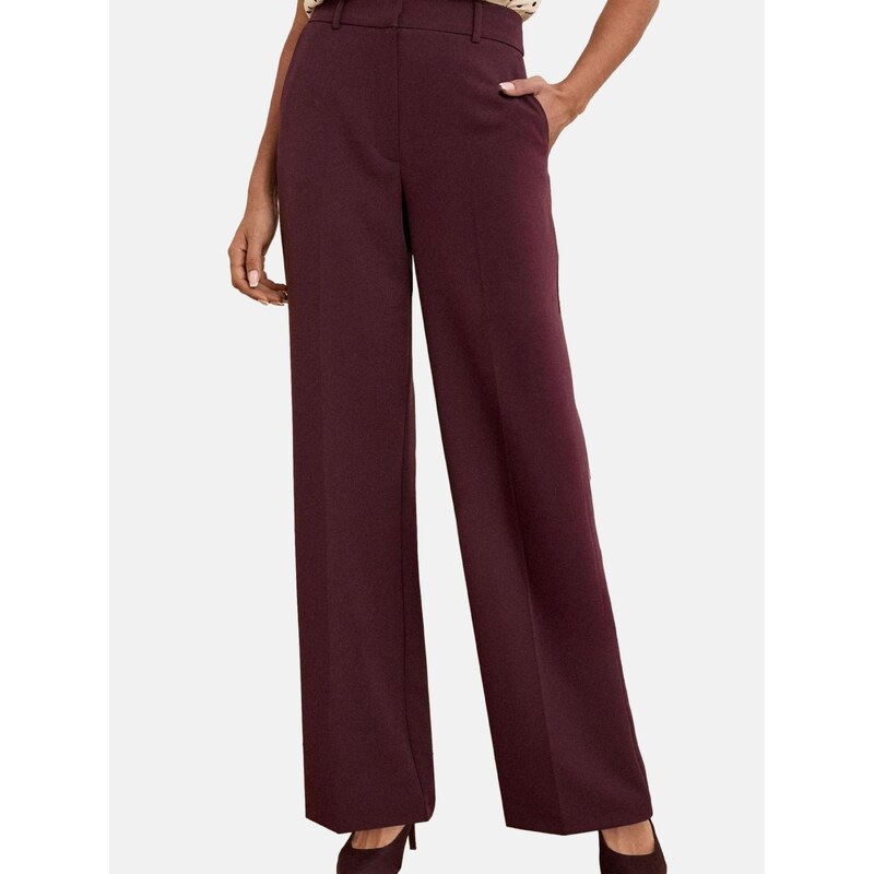 love & roses Nohavice s pukmi vínovo červená 67178465