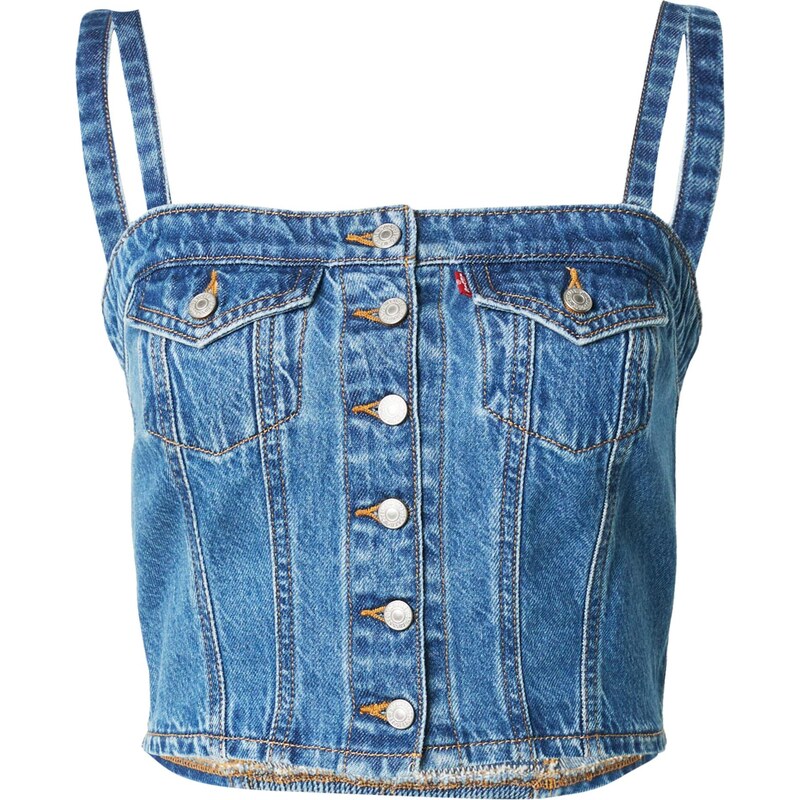 LEVIS Top Denim Tube Top modrá denim 67178532