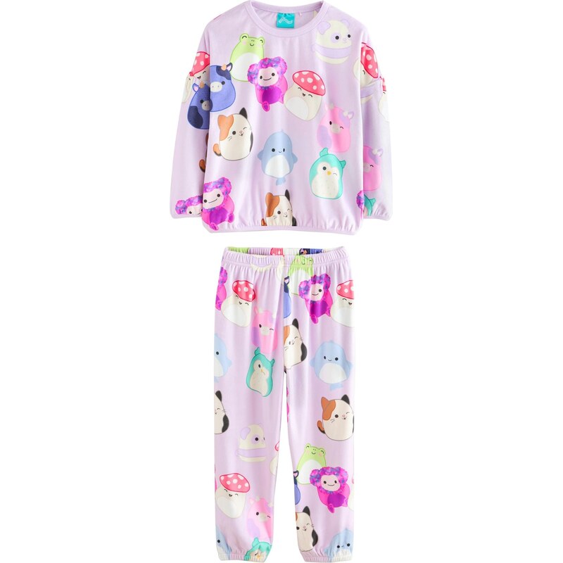 Next Pyžamo pastelovo modrá / pastelovo fialová / červená / prírodná 67178618