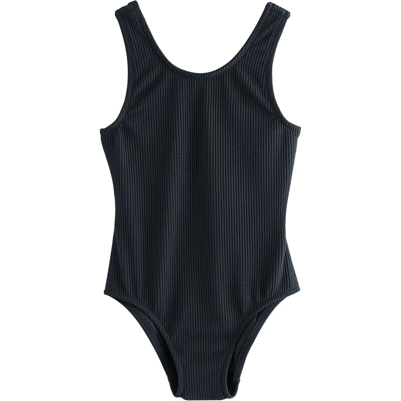 Next Jednodielne plavky Crinkle čierna 67178621