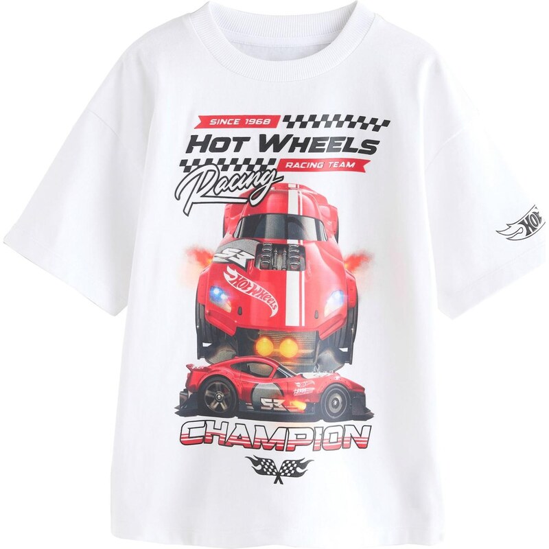 Next Tričko Hot Wheels oranžová / červená / čierna / biela 67178649